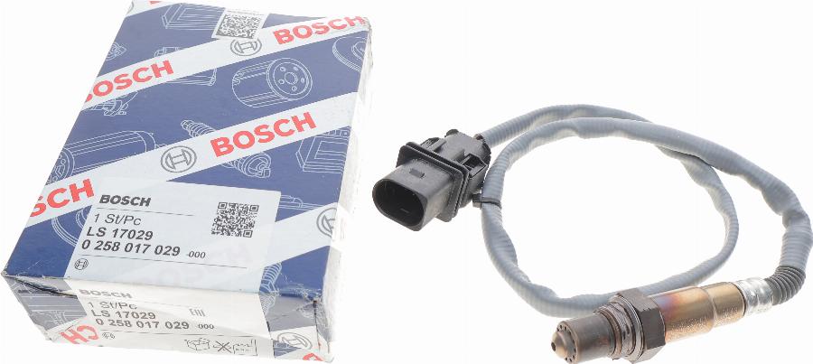 BOSCH 0 258 017 029 - Лямбда-зонд, датчик кисню autozip.com.ua