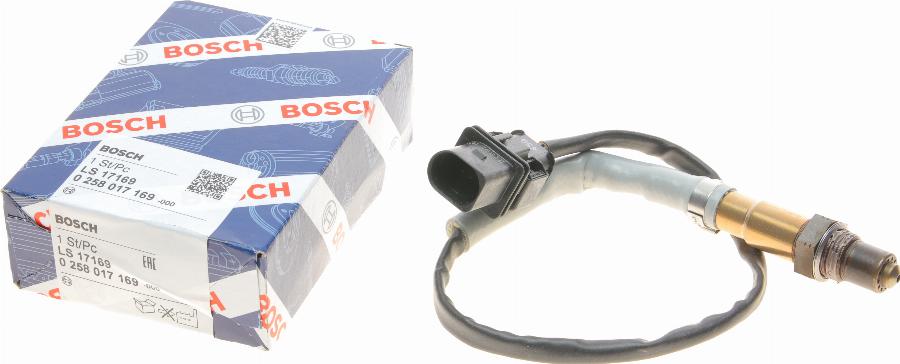 BOSCH 0 258 017 169 - Лямбда-зонд, датчик кисню autozip.com.ua