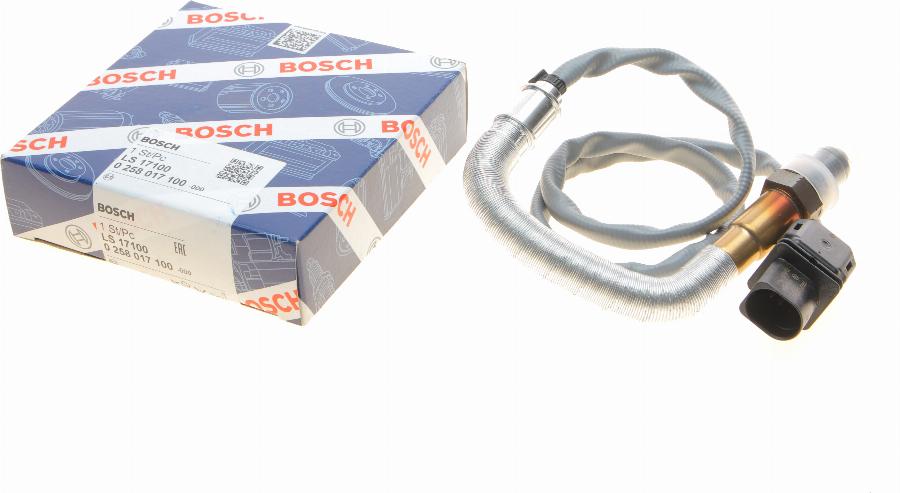 BOSCH 0 258 017 100 - Лямбда-зонд, датчик кисню autozip.com.ua