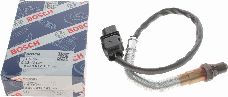 BOSCH 0 258 017 131 - Лямбда-зонд, датчик кисню autozip.com.ua