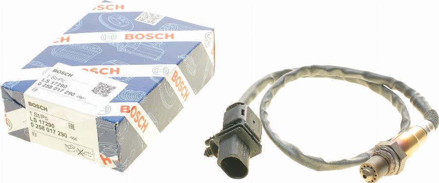 BOSCH 0 258 017 290 - Лямбда-зонд, датчик кисню autozip.com.ua