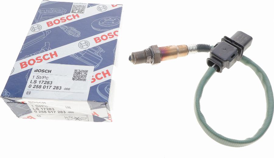 BOSCH 0 258 017 283 - Лямбда-зонд, датчик кисню autozip.com.ua