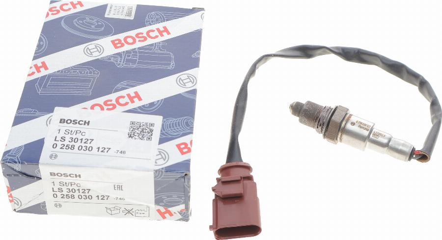 BOSCH 0 258 030 127 - Лямбда-зонд, датчик кисню autozip.com.ua