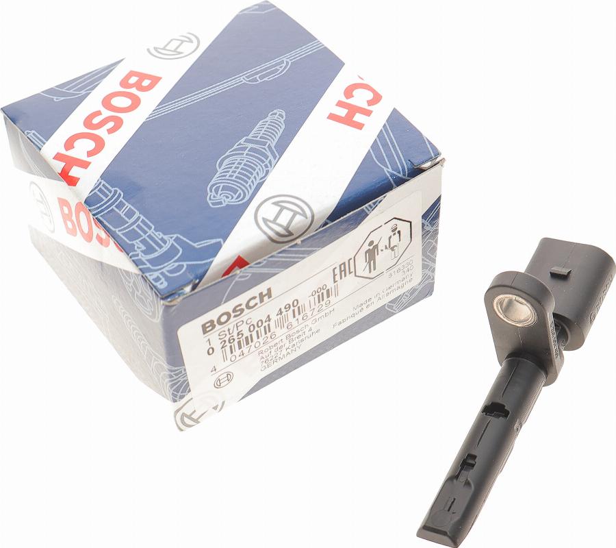 BOSCH 0 265 004 490 - Датчик ABS, частота обертання колеса autozip.com.ua