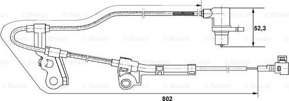 BOSCH 0 265 006 676 - Датчик ABS, частота обертання колеса autozip.com.ua