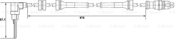 BOSCH 0 265 007 510 - Датчик ABS, частота обертання колеса autozip.com.ua