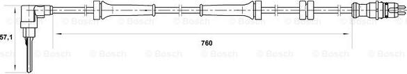 BOSCH 0 265 007 025 - Датчик ABS, частота обертання колеса autozip.com.ua