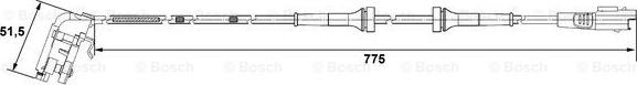 BOSCH 0 265 007 779 - Датчик ABS, частота обертання колеса autozip.com.ua