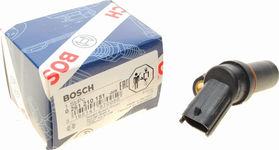 BOSCH 0 261 210 151 - Датчик імпульсів, колінчастий вал autozip.com.ua