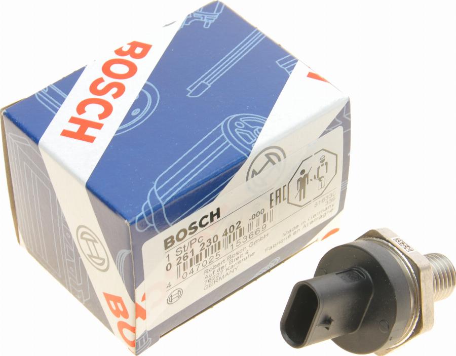 BOSCH 0 261 230 402 - Датчик, температури / тиску масла autozip.com.ua