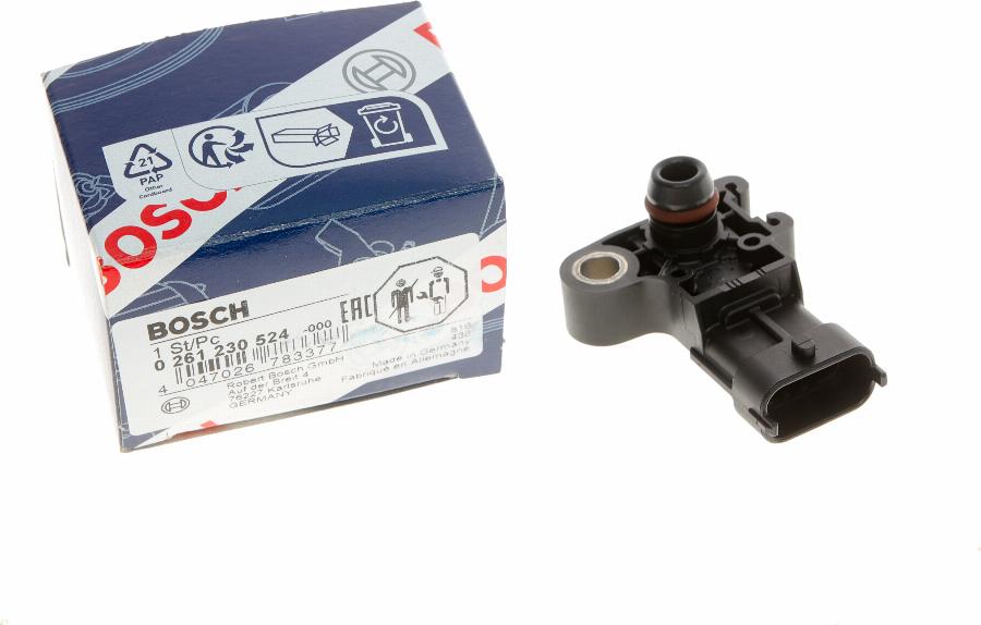 BOSCH 0 261 230 524 - Датчик, тиск наддуву autozip.com.ua