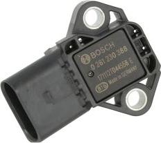 BOSCH 0 261 230 388 - Датчик, тиск наддуву autozip.com.ua