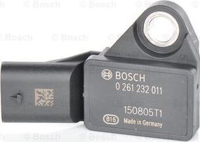 BOSCH 0 261 232 011 - Датчик, тиск наддуву autozip.com.ua