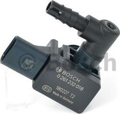 BOSCH 0 261 232 018 - Датчик тиску, підсилювач гальмівної системи autozip.com.ua