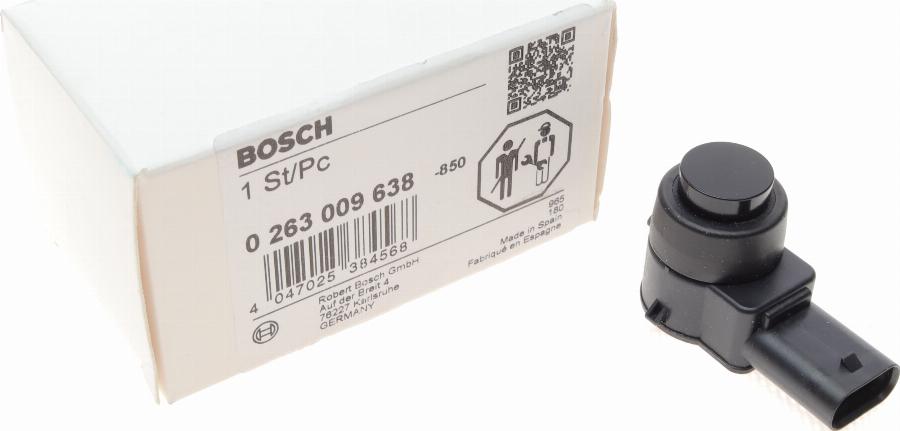 BOSCH 0 263 009 638 - Датчик, система допомоги при парковці autozip.com.ua