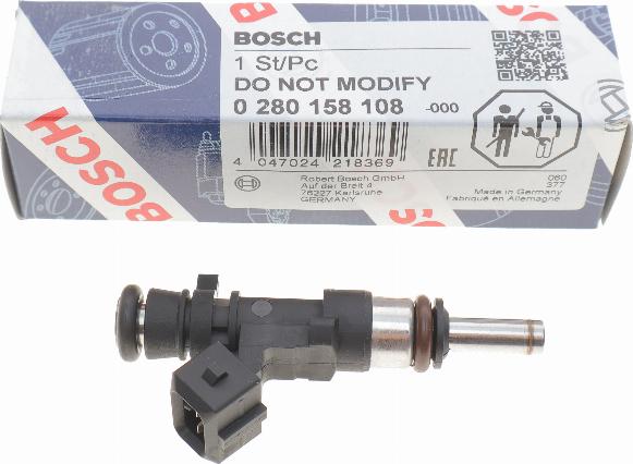 BOSCH 0 280 158 108 - Форсунка дизельна, розпилювач і утримувач autozip.com.ua