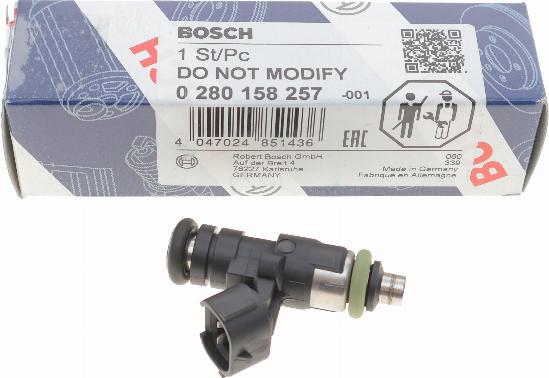 BOSCH 0 280 158 257 - Форсунка дизельна, розпилювач і утримувач autozip.com.ua