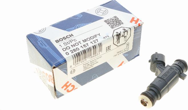 BOSCH 0 280 157 127 - Форсунка дизельна, розпилювач і утримувач autozip.com.ua