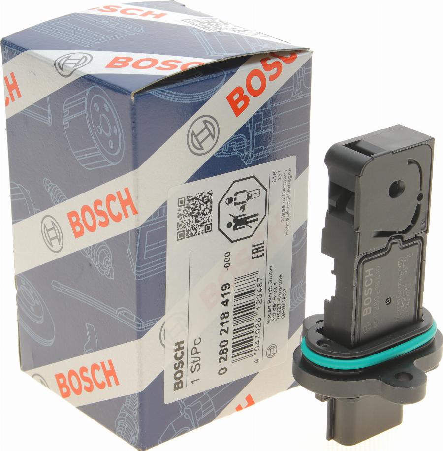 BOSCH 0 280 218 419 - Датчик потоку, маси повітря autozip.com.ua