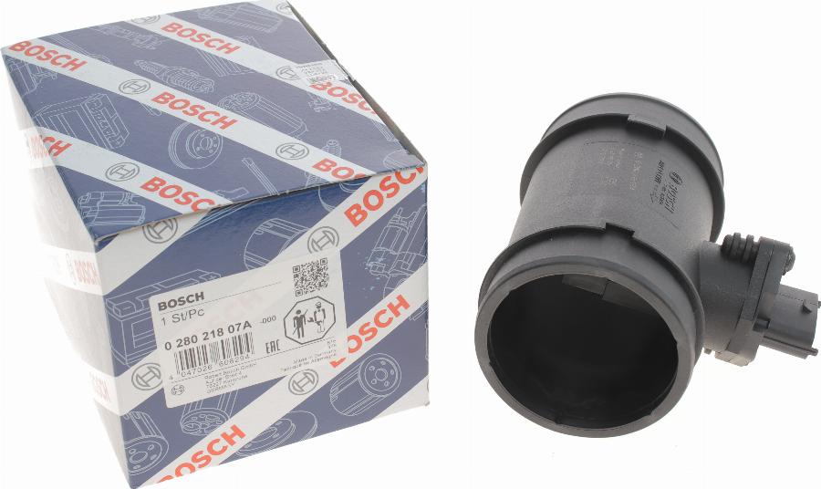 BOSCH 0 280 218 07A - Датчик потоку, маси повітря autozip.com.ua