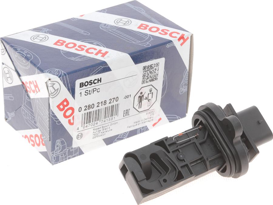 BOSCH 0 280 218 270 - Датчик потоку, маси повітря autozip.com.ua