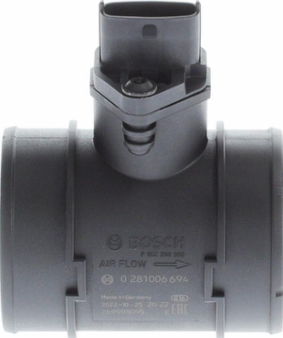 BOSCH 0 281 006 694 - Датчик потоку, маси повітря autozip.com.ua