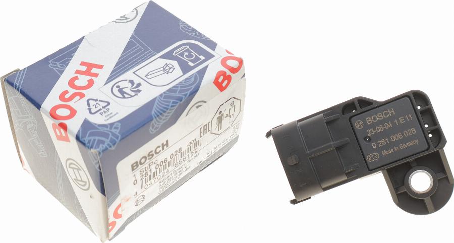 BOSCH 0 281 006 028 - Датчик, тиск наддуву autozip.com.ua