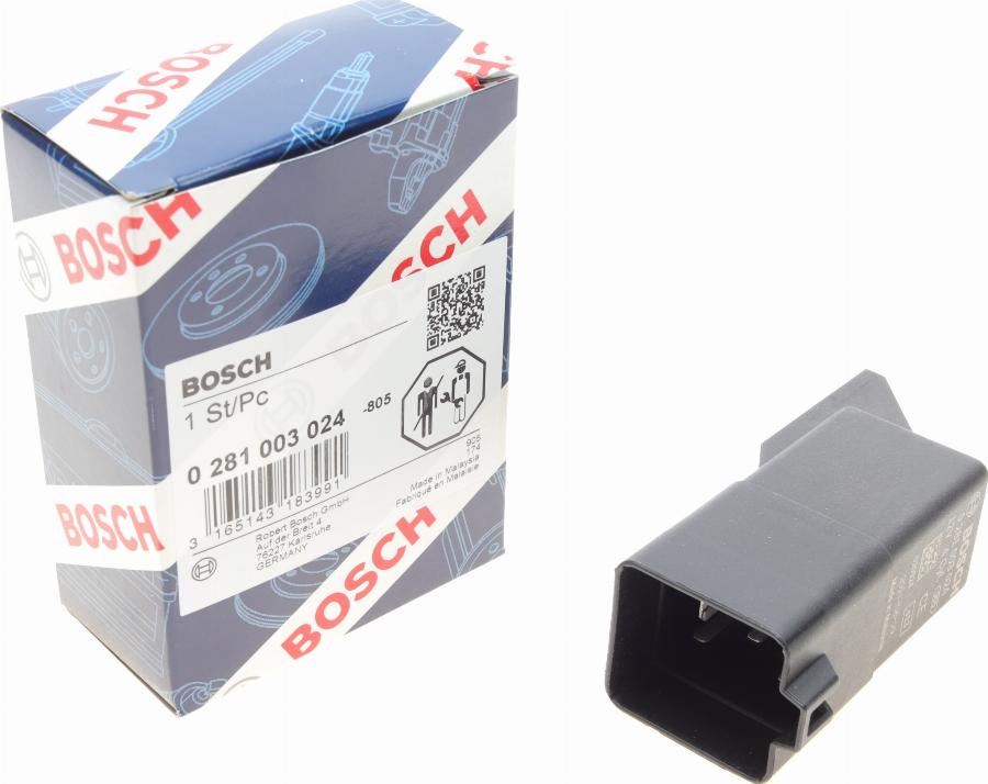 BOSCH 0 281 003 024 - Блок управління, реле, система розжарювання autozip.com.ua