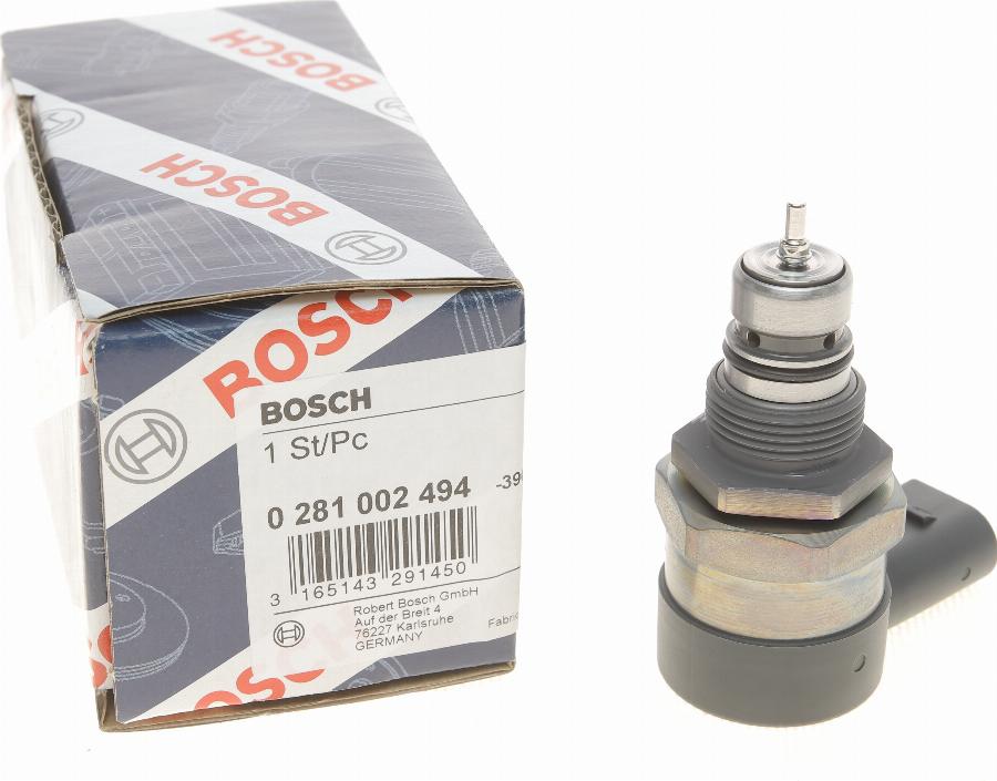 BOSCH 0 281 002 494 - Редукційний клапан, Common-Rail-System autozip.com.ua