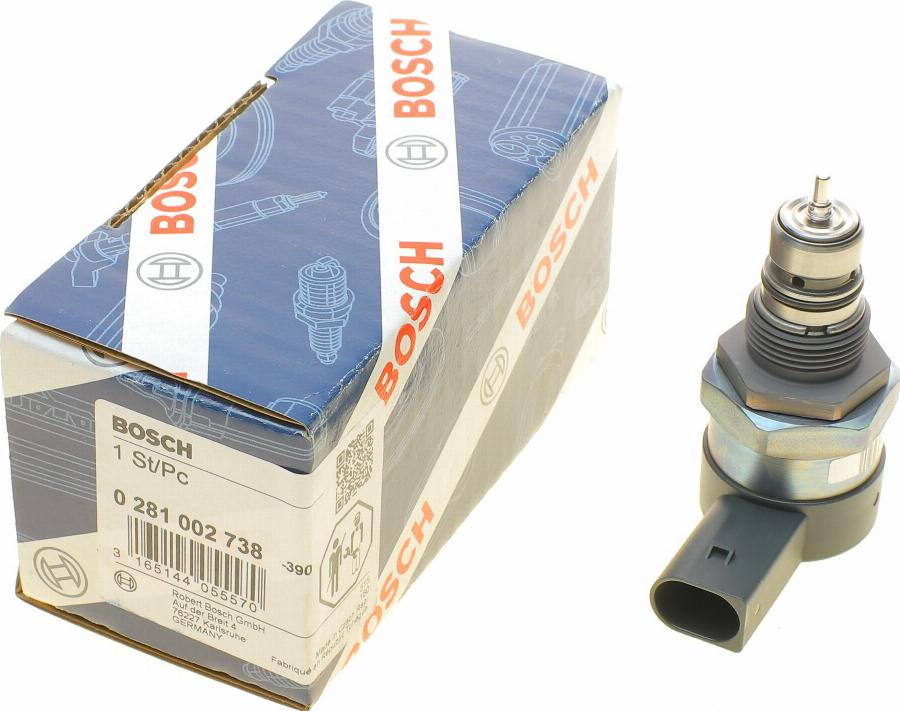 BOSCH 0 281 002 738 - Редукційний клапан, Common-Rail-System autozip.com.ua