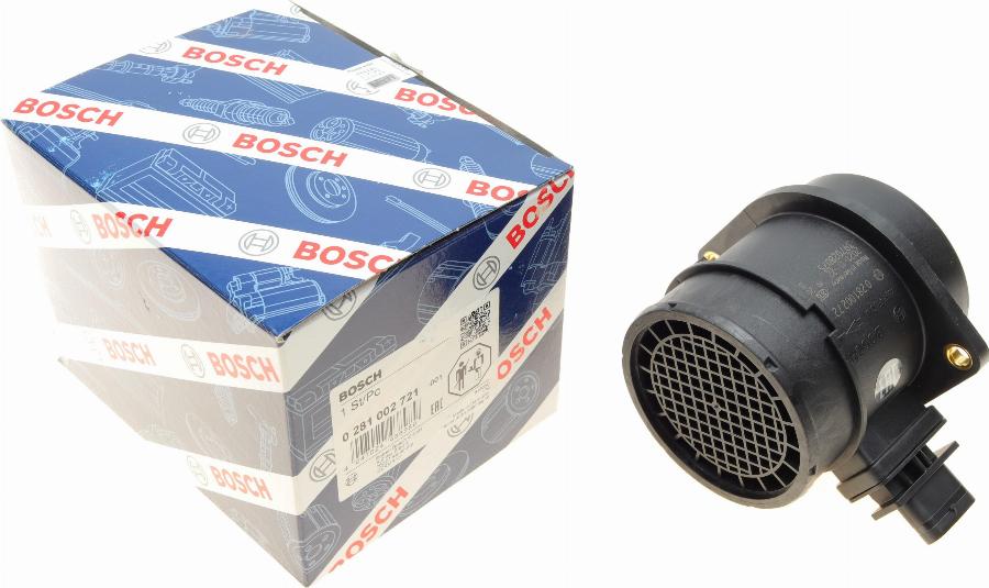 BOSCH 0 281 002 721 - Датчик потоку, маси повітря autozip.com.ua