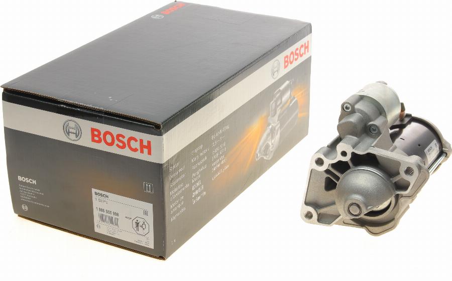 BOSCH 1 986 S00 998 - Стартер autozip.com.ua