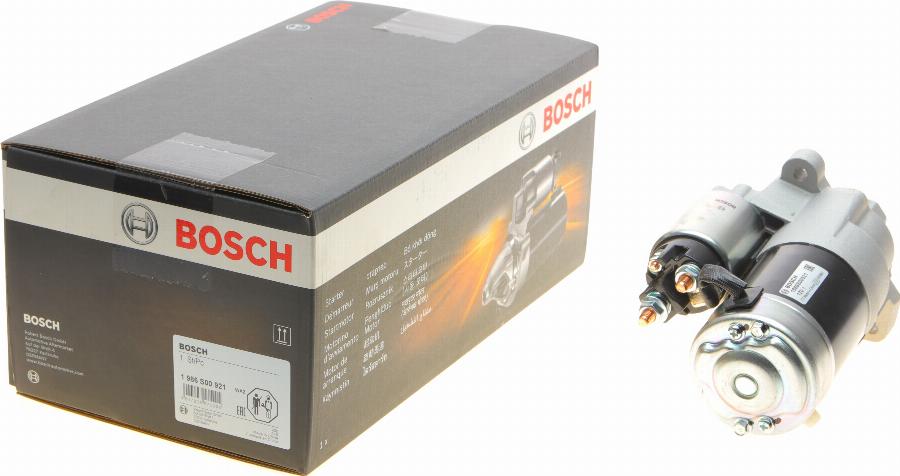 BOSCH 1 986 S00 921 - Стартер autozip.com.ua