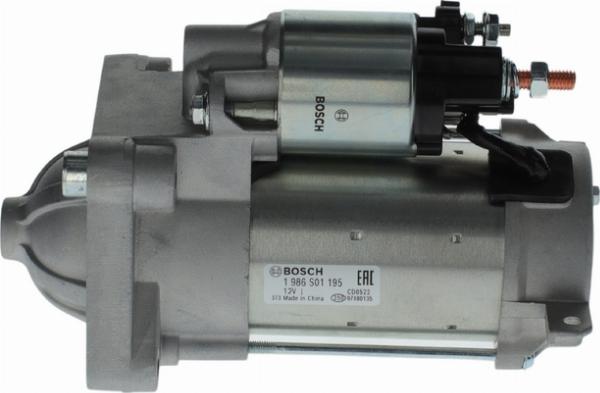 BOSCH 1 986 S01 195 - Стартер autozip.com.ua
