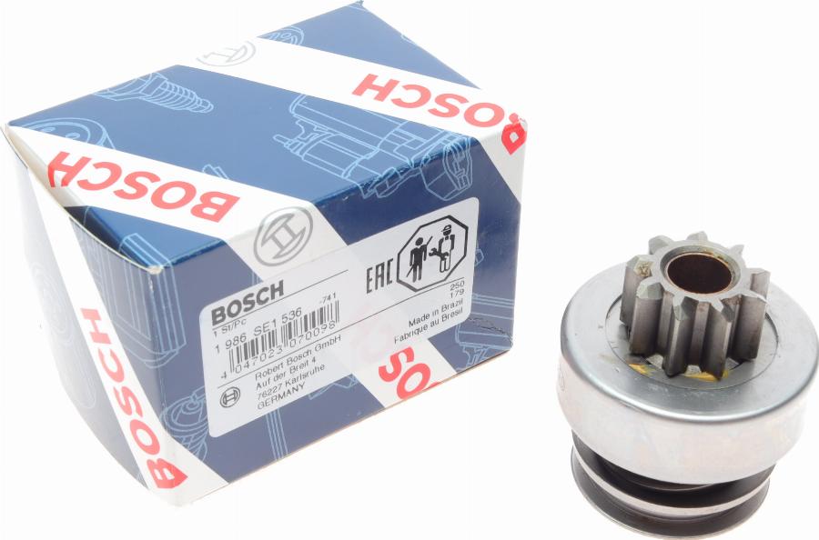 BOSCH 1 986 SE1 536 - Провідна шестерня, стартер autozip.com.ua