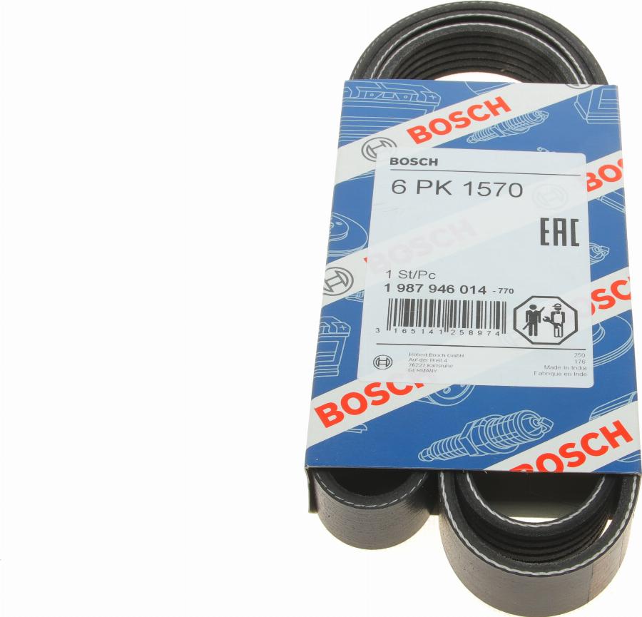 BOSCH 1 987 946 014 - Поліклиновий ремінь autozip.com.ua