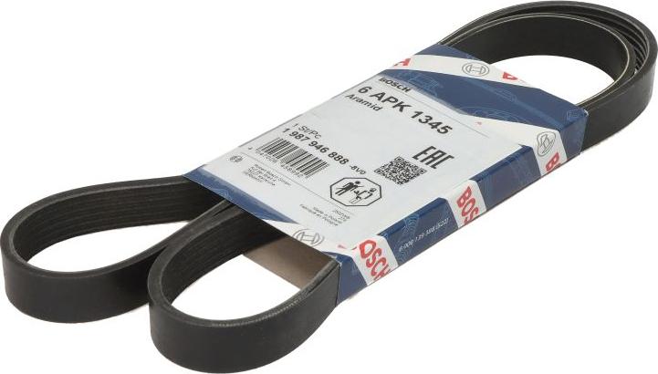 BOSCH 1 987 946 888 - Поліклиновий ремінь autozip.com.ua