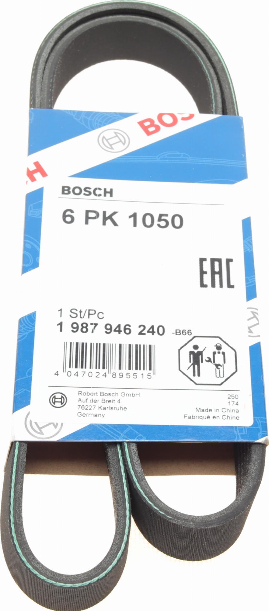 BOSCH 1 987 946 240 - Поліклиновий ремінь autozip.com.ua