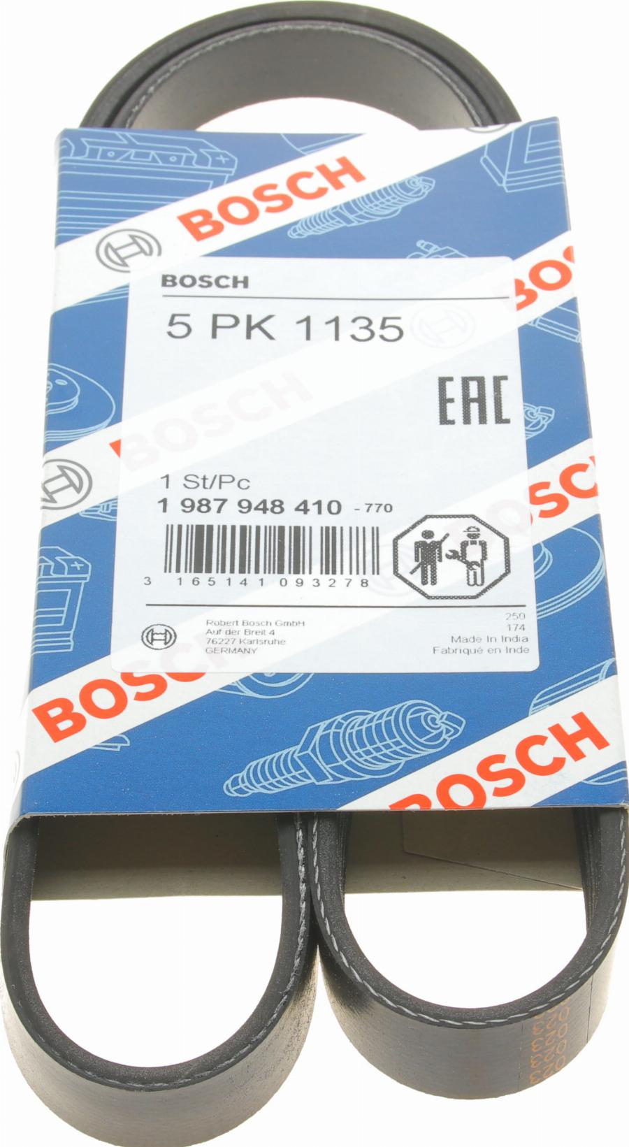 BOSCH 1 987 948 410 - Поліклиновий ремінь autozip.com.ua