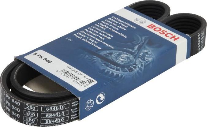 BOSCH 1 987 948 434 - Поліклиновий ремінь autozip.com.ua