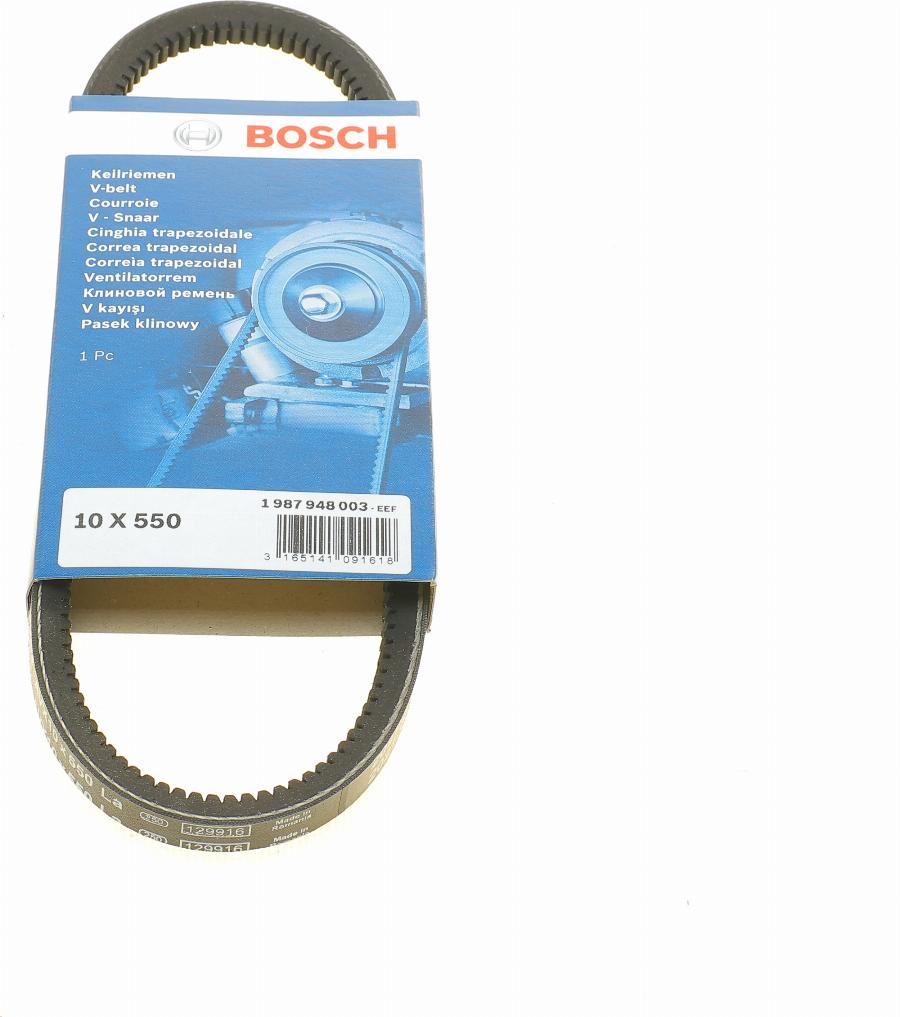 BOSCH 1 987 948 003 - Клиновий ремінь autozip.com.ua