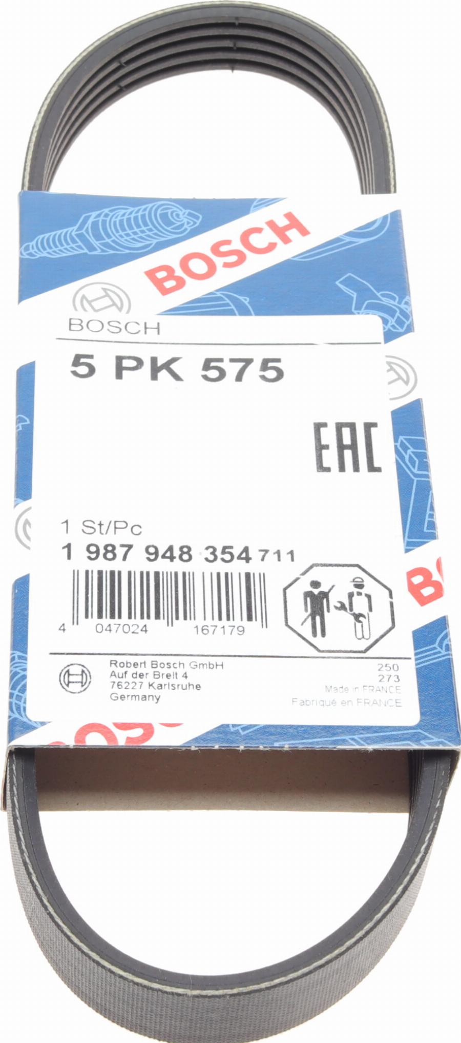 BOSCH 1 987 948 354 - Поліклиновий ремінь autozip.com.ua