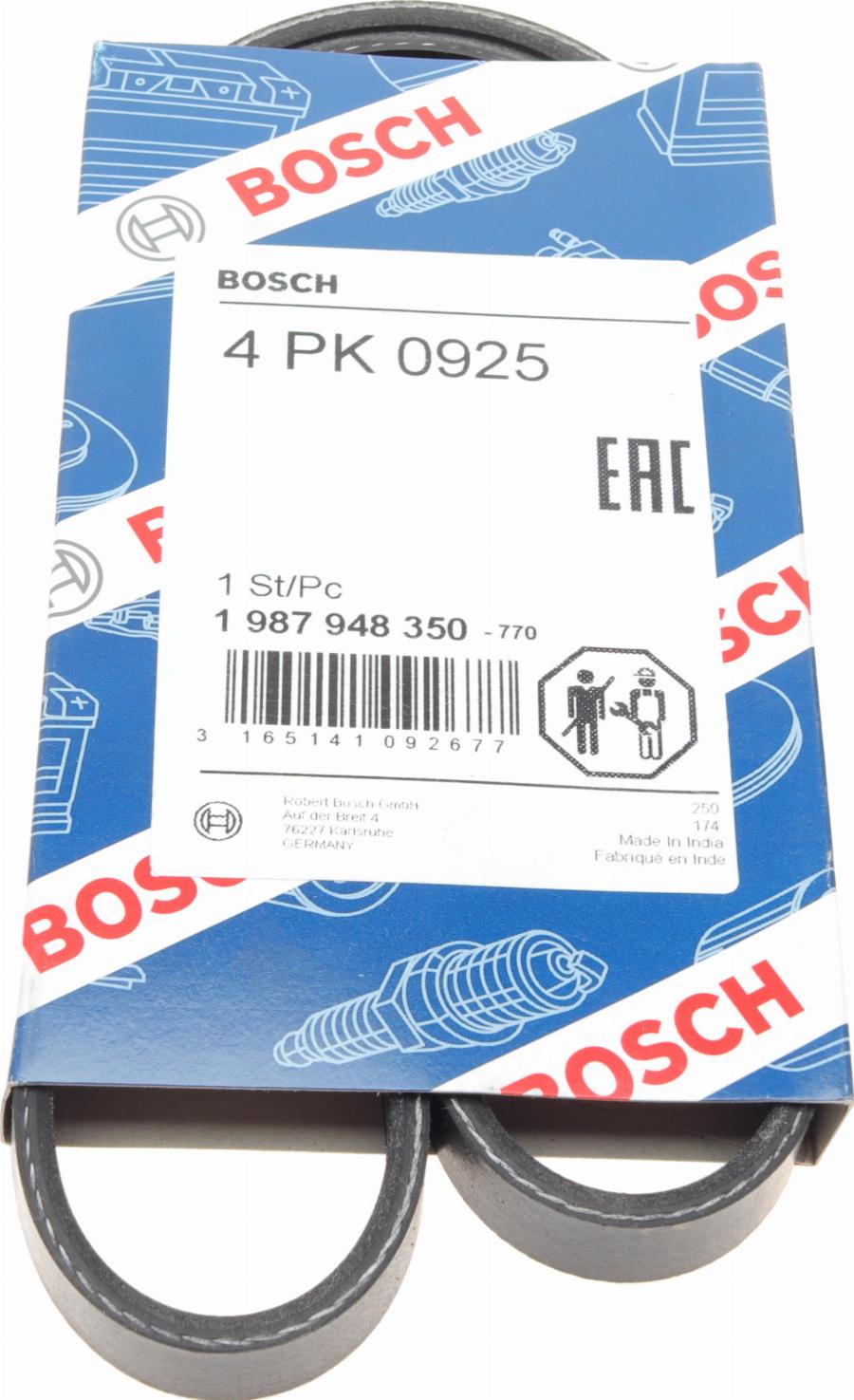 BOSCH 1 987 948 350 - Поліклиновий ремінь autozip.com.ua