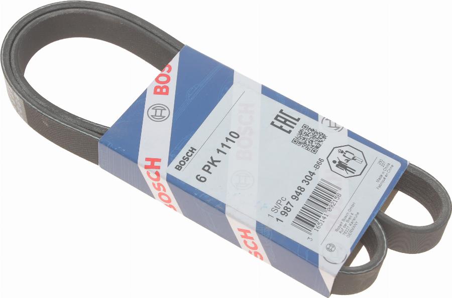 BOSCH 1 987 948 304 - Поліклиновий ремінь autozip.com.ua