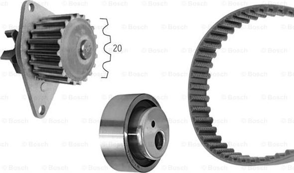 BOSCH 1 987 948 701 - Водяний насос + комплект зубчатого ременя autozip.com.ua