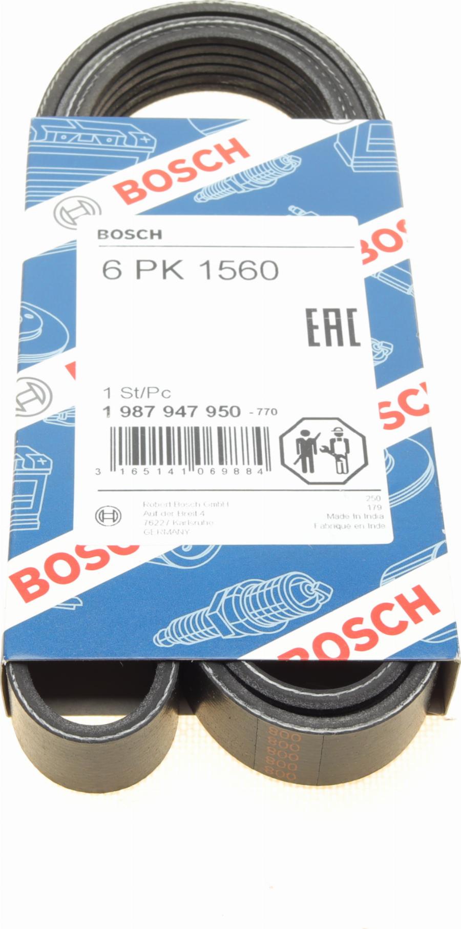 BOSCH 1 987 947 950 - Поліклиновий ремінь autozip.com.ua