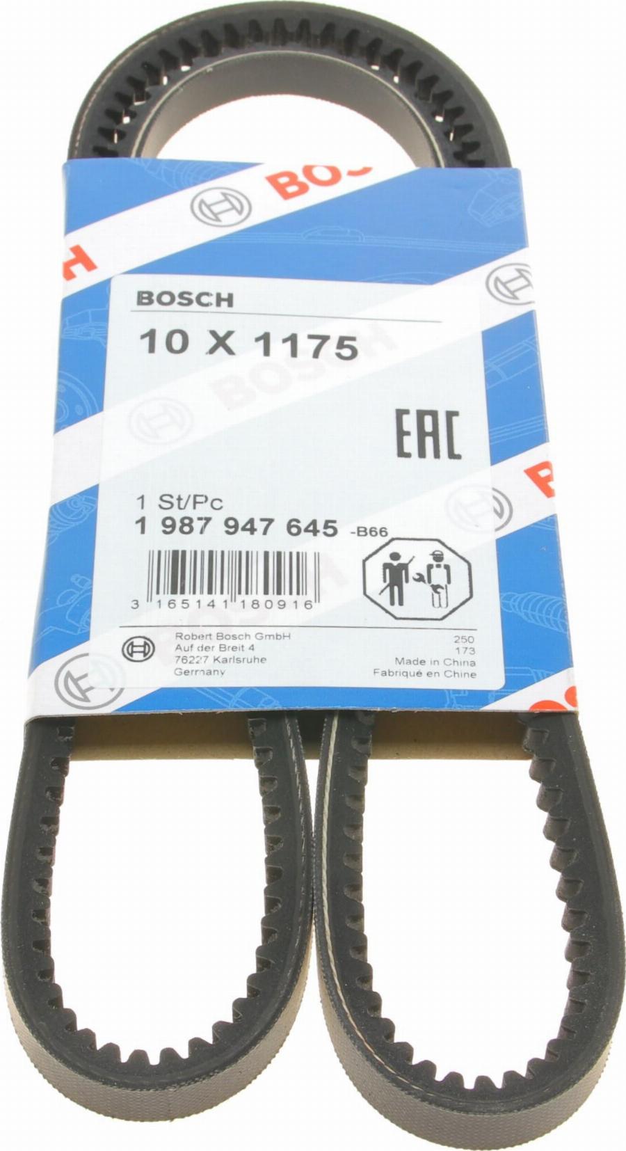 BOSCH 1 987 947 645 - Клиновий ремінь autozip.com.ua