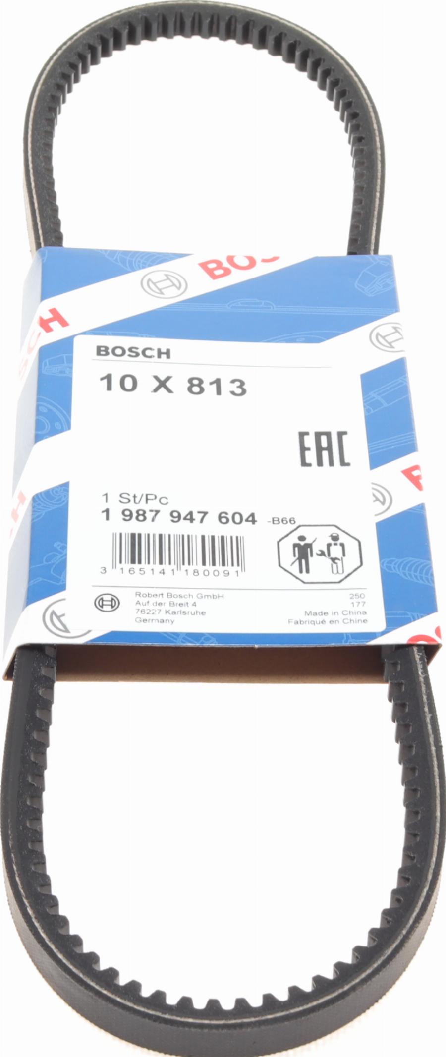 BOSCH 1 987 947 604 - Клиновий ремінь autozip.com.ua