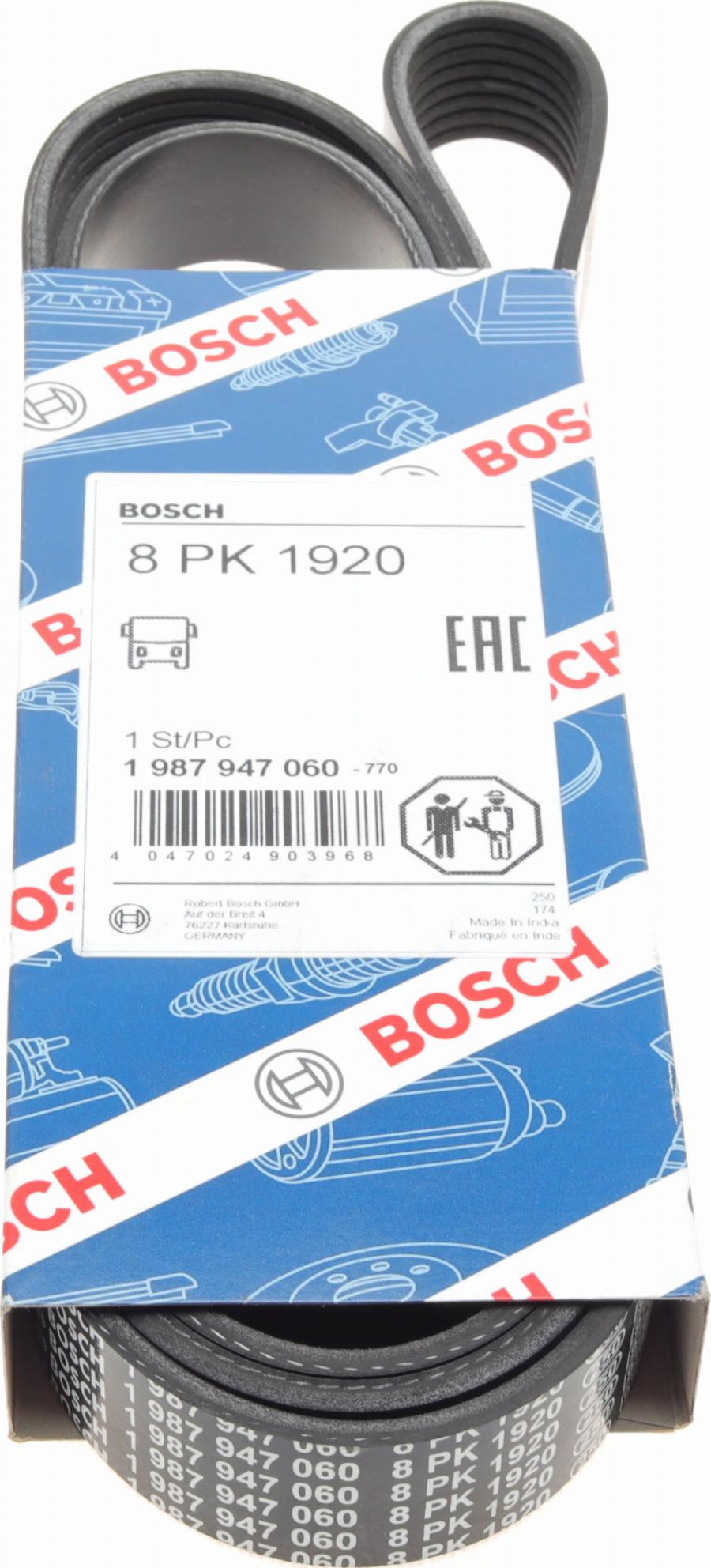 BOSCH 1 987 947 060 - Поліклиновий ремінь autozip.com.ua