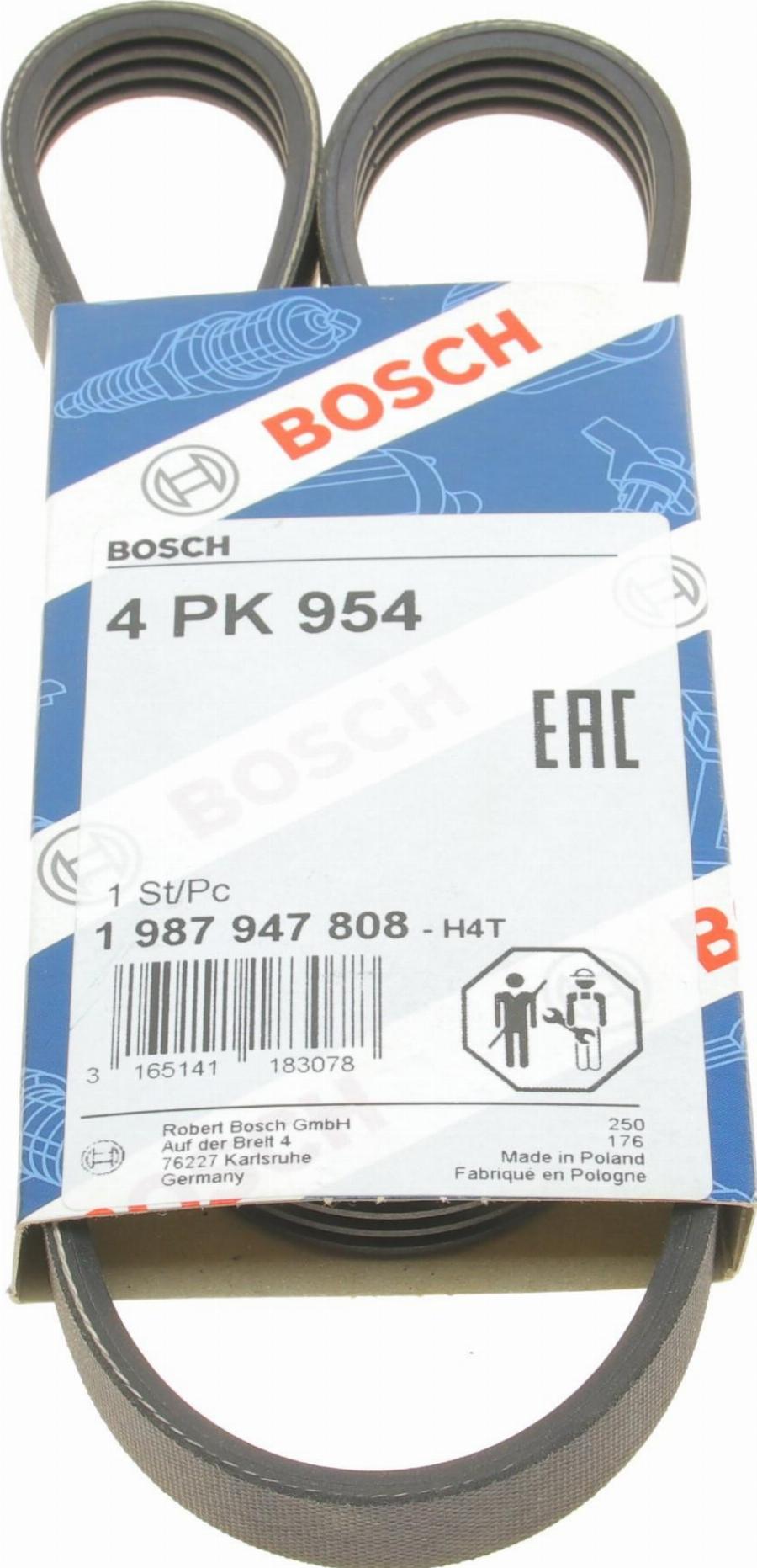 BOSCH 1 987 947 808 - Поліклиновий ремінь autozip.com.ua